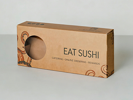 Sushi Take Away Packaging with Window